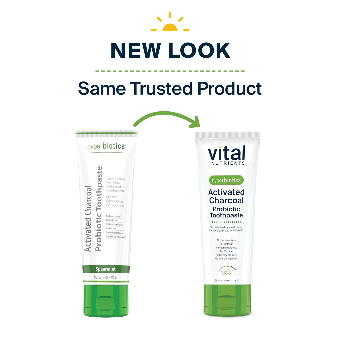 Vital Nutrients Hyperbiotics Activated Charcoal Probiotic Toothpaste
