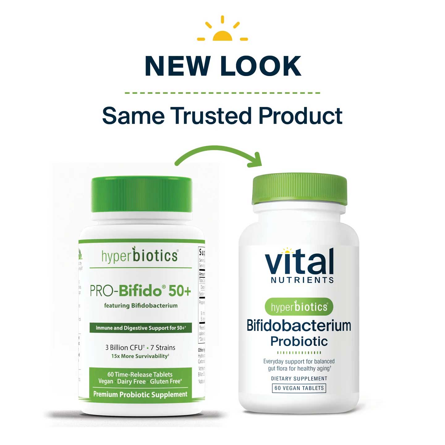 Vital Nutrients Hyperbiotics Bifidobacterium Probiotic (Formerly Pro-Bifido 50+)