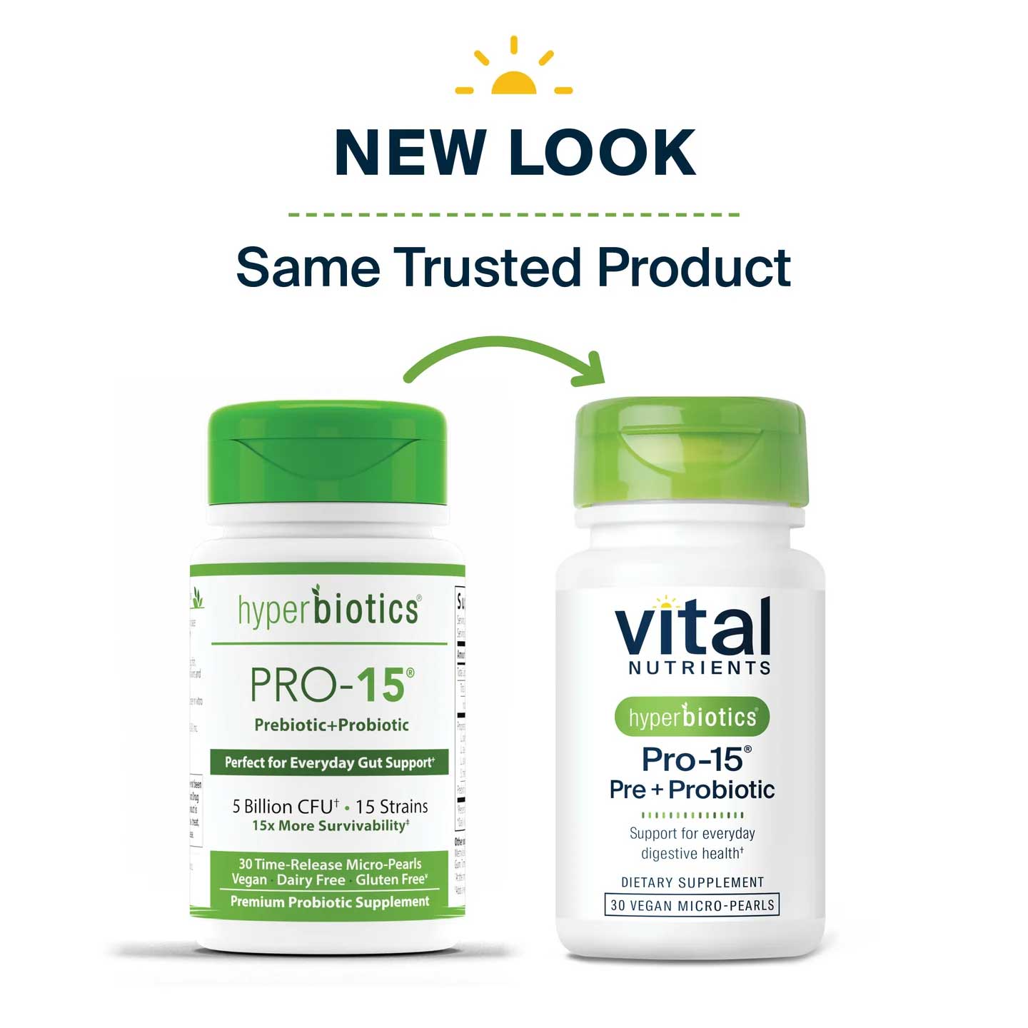 Vital Nutrients Hyperbiotics Pro-15 Pre + Probiotic