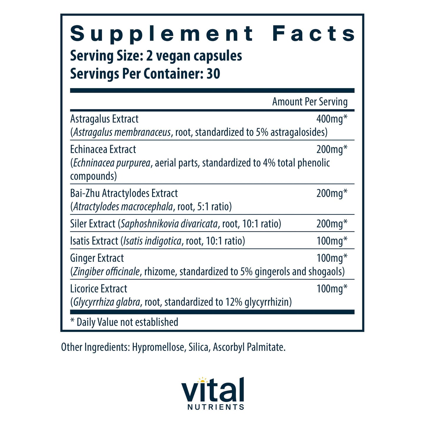 Vital Nutrients Immune Support