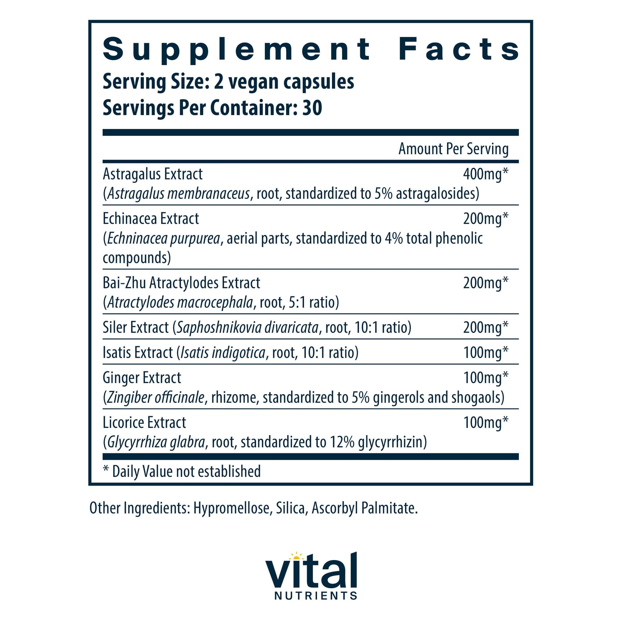 Vital Nutrients Immune Support