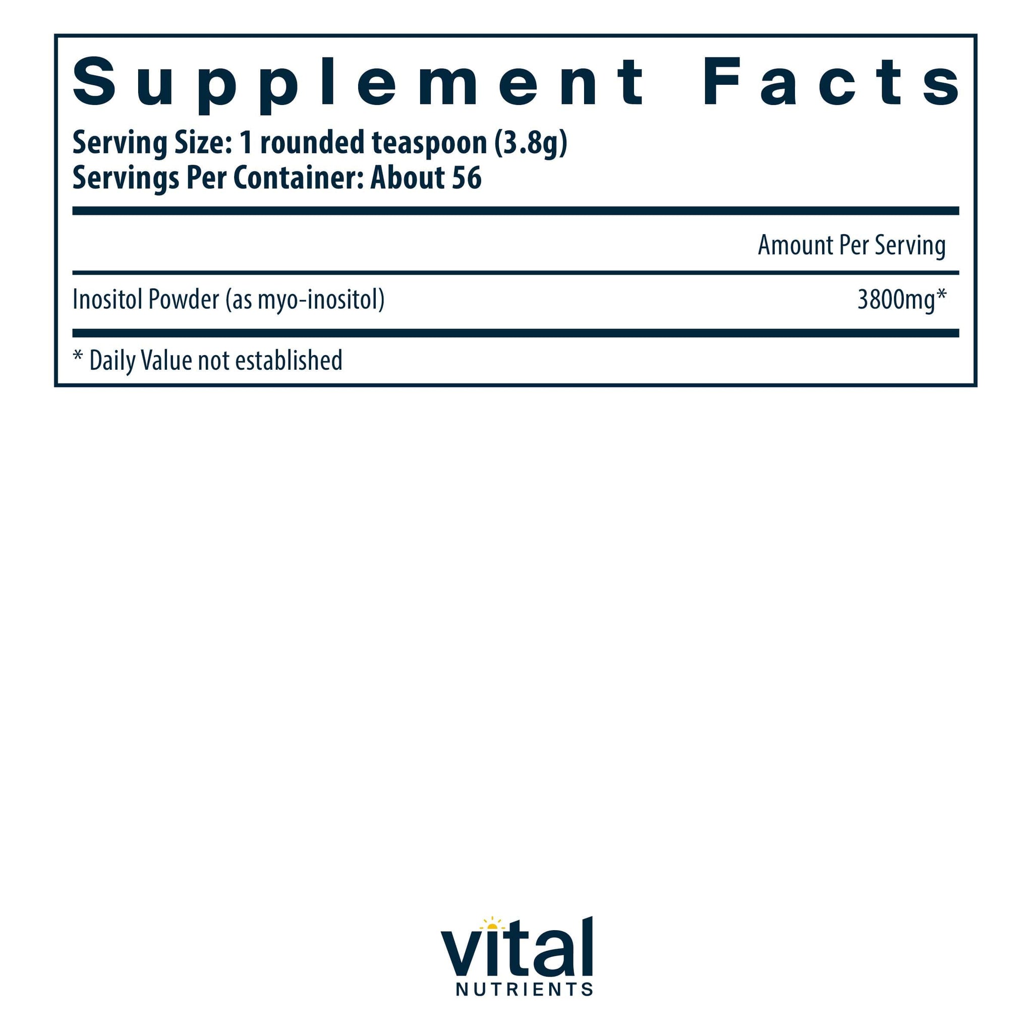 Vital Nutrients Inositol Powder