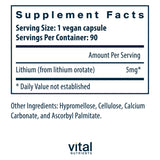 Vital Nutrients Lithium (orotate) 5mg