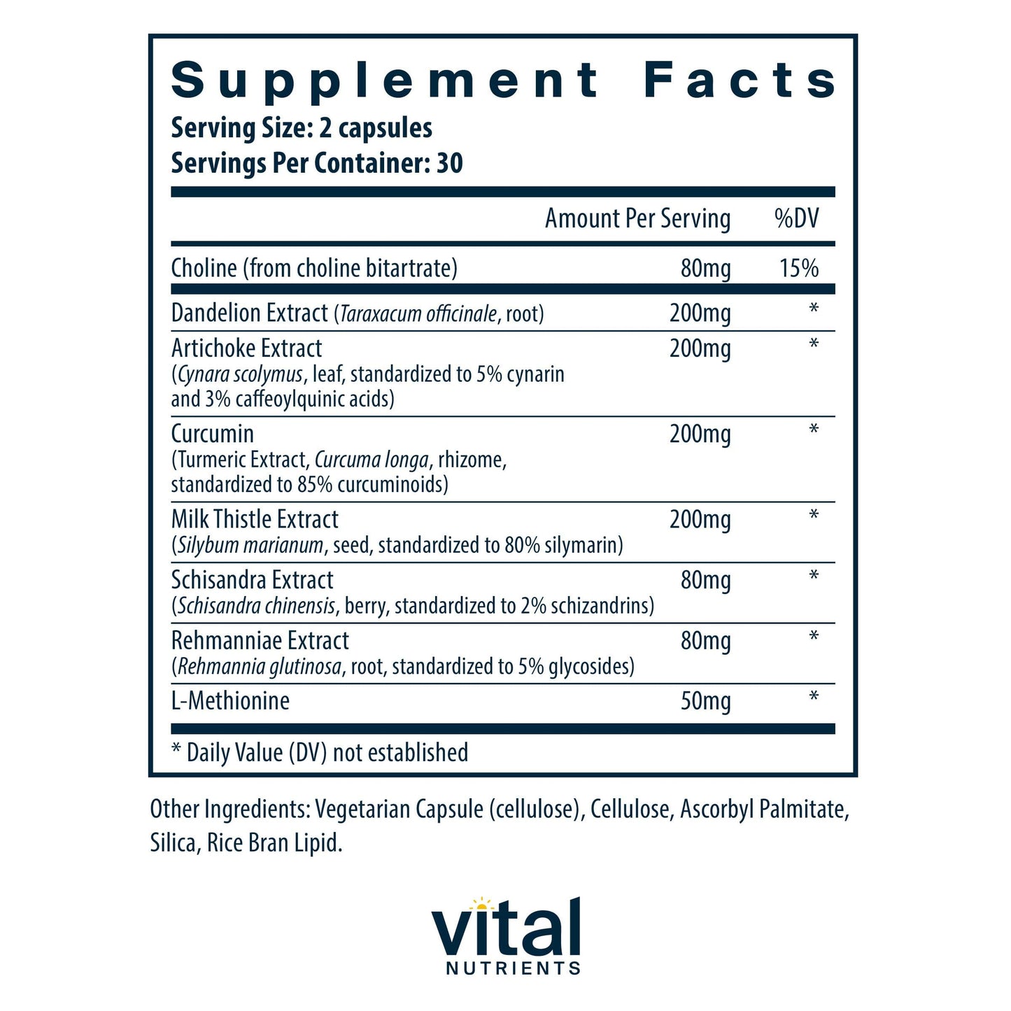 Vital Nutrients Liver Support