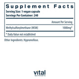 Vital Nutrients MSM 1000mg