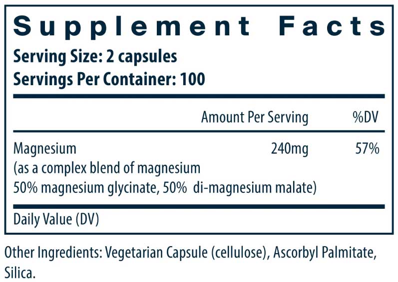 Vital Nutrients Magnesium Glycinate + Malate