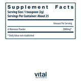 Vital Nutrients Mannose Powder