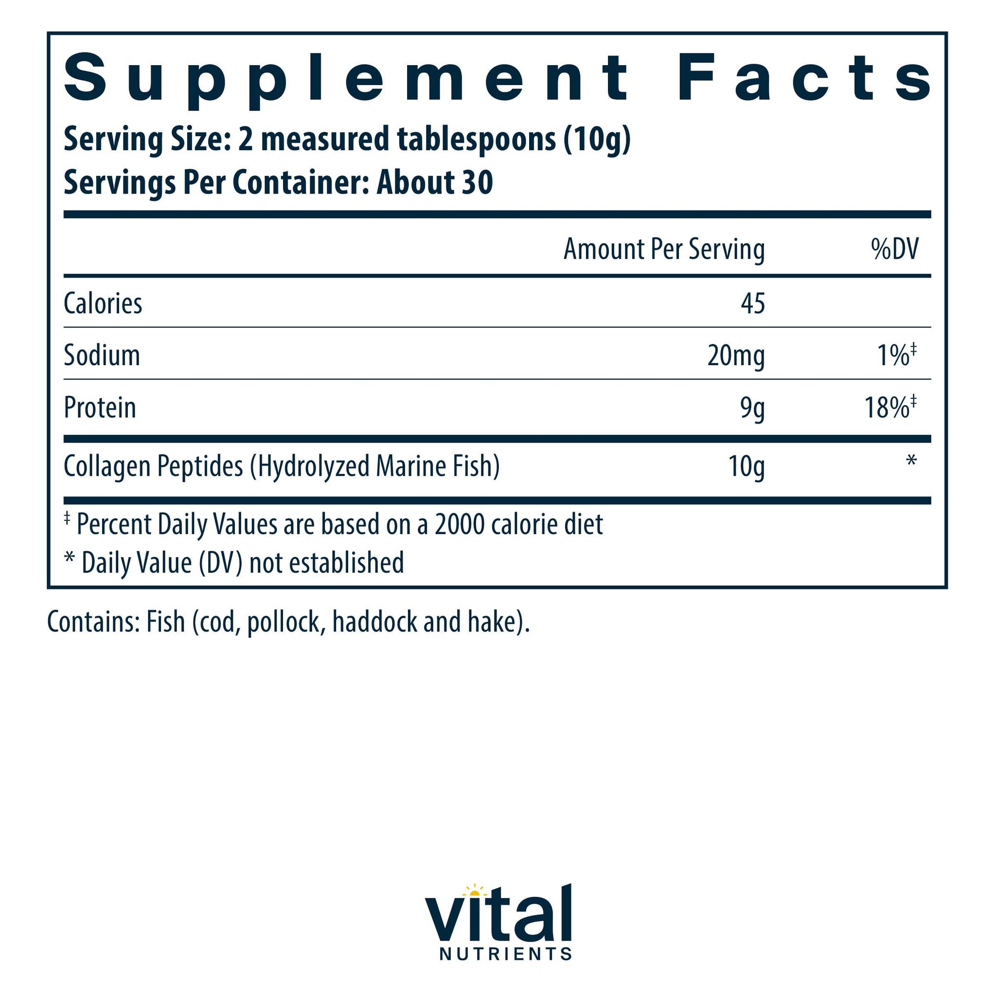 Vital Nutrients Marine Collagen Type I & III