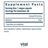 Vital Nutrients Melatonin 3mg