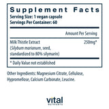 Vital Nutrients Milk Thistle Extract 250mg