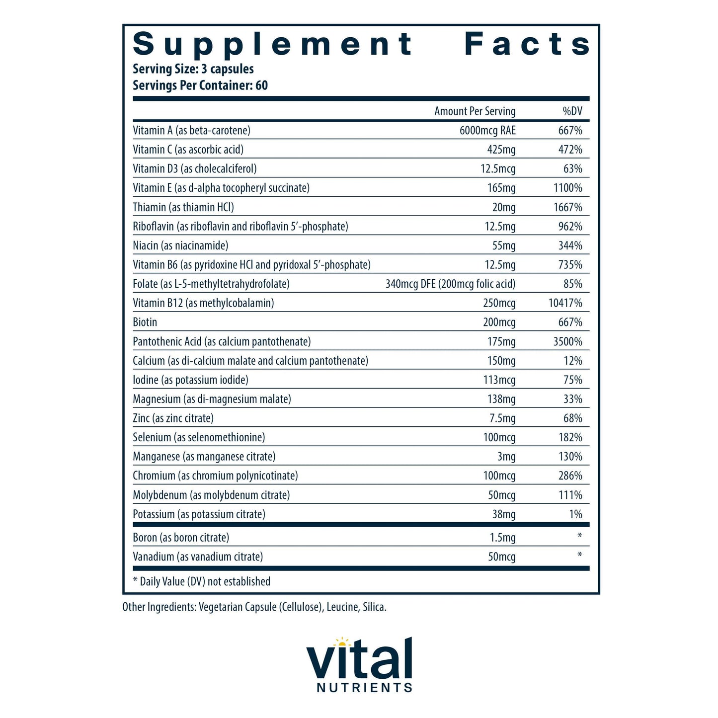 Vital Nutrients Multi-Nutrients 3