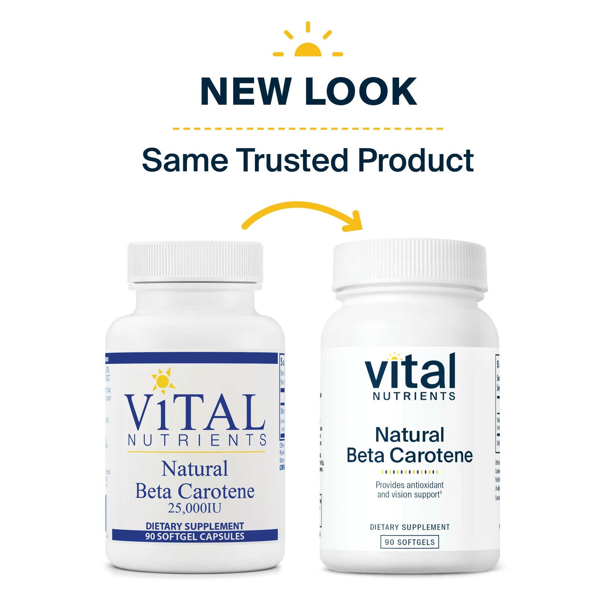 Vital Nutrients Natural Beta Carotene 25000IU