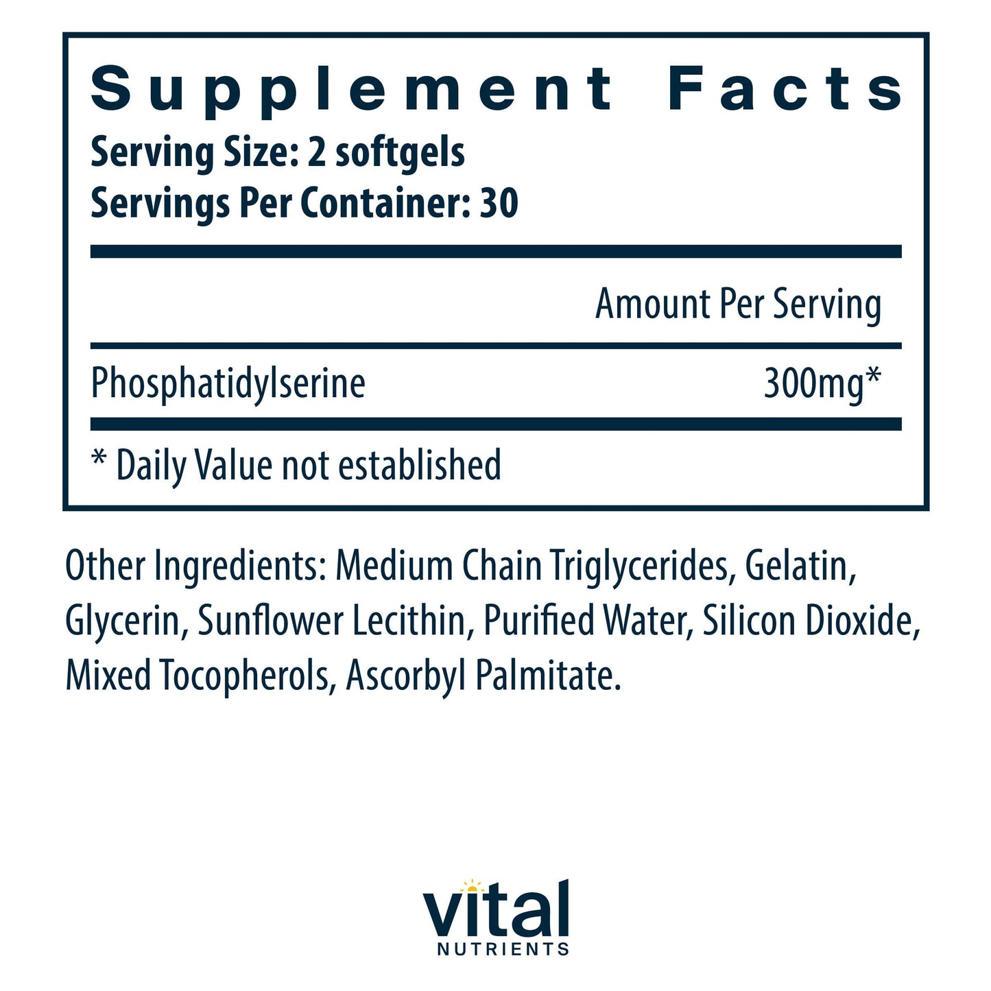 Vital Nutrients Phosphatidylserine