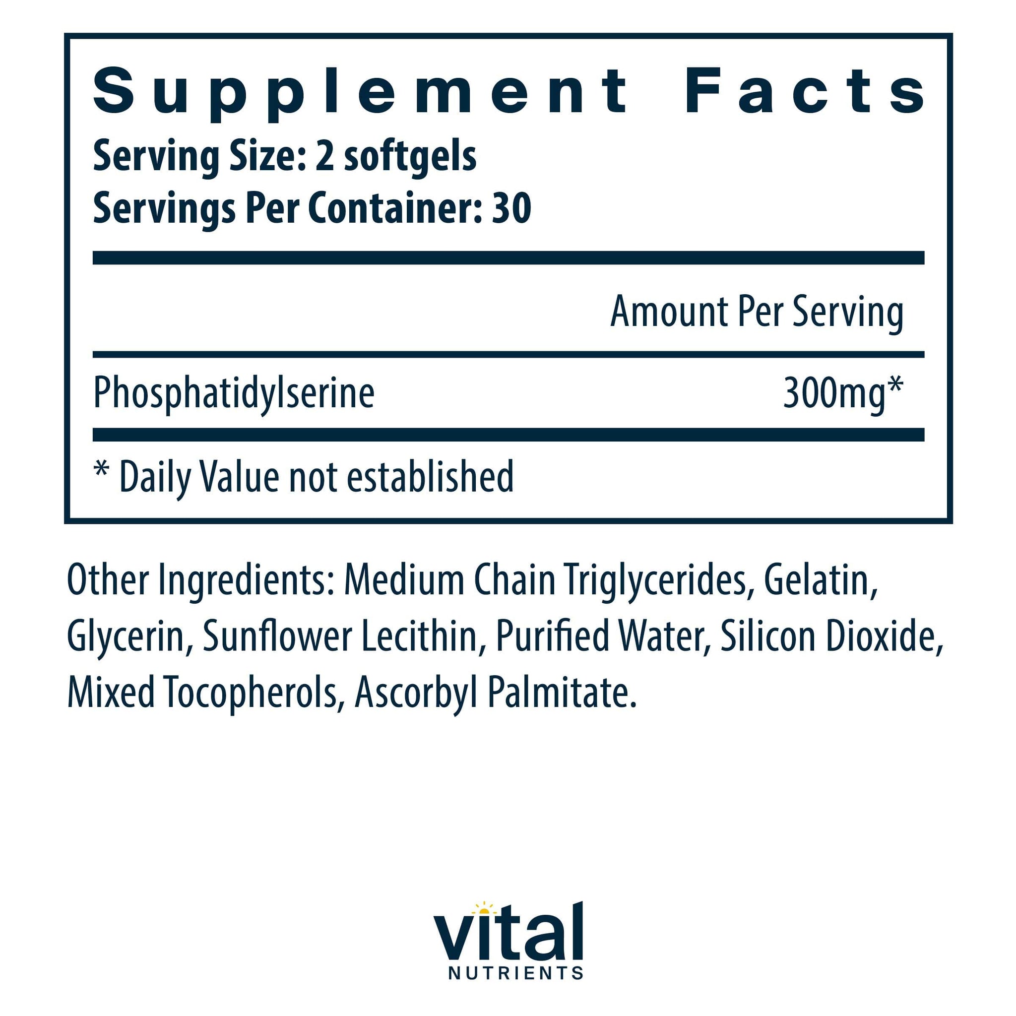 Vital Nutrients Phosphatidylserine