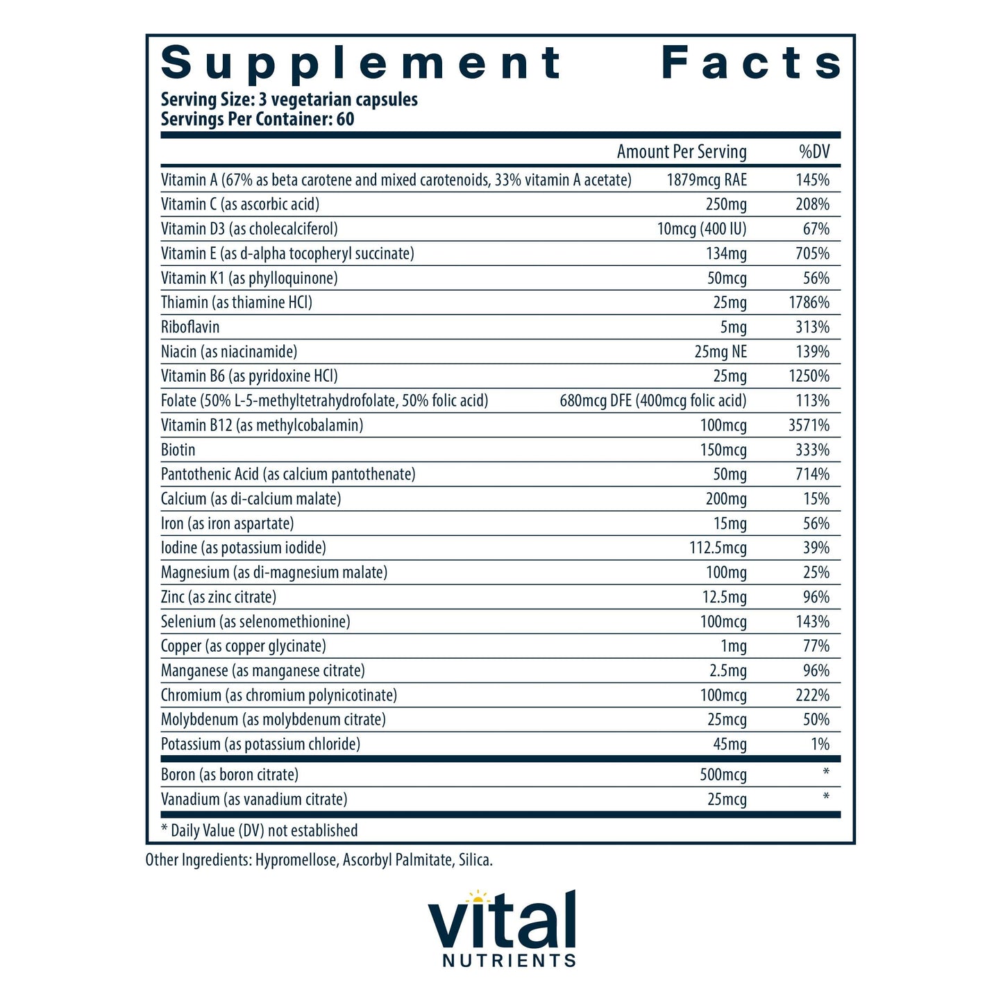 Vital Nutrients PreNatal Multi-Nutrients