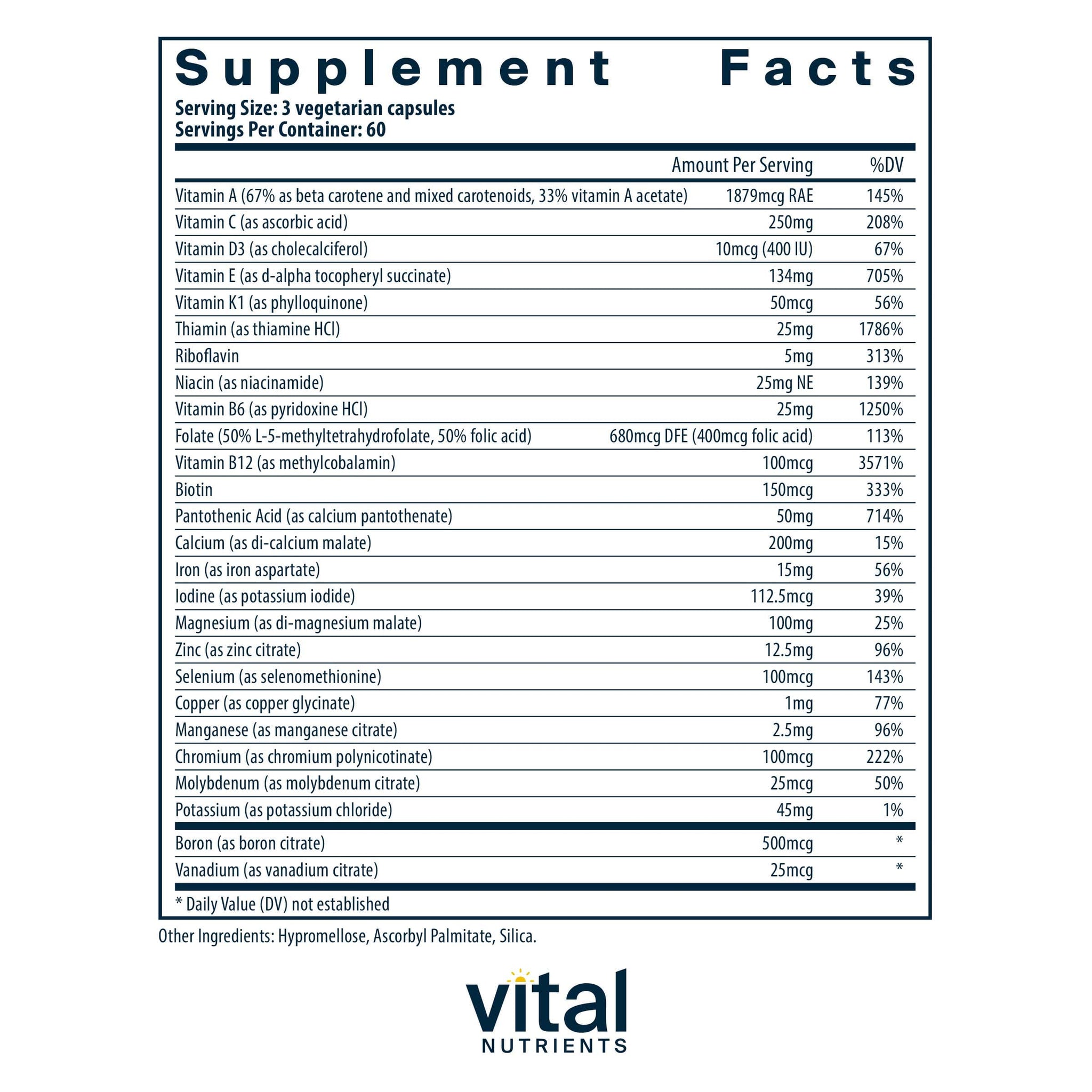 Vital Nutrients PreNatal Multi-Nutrients