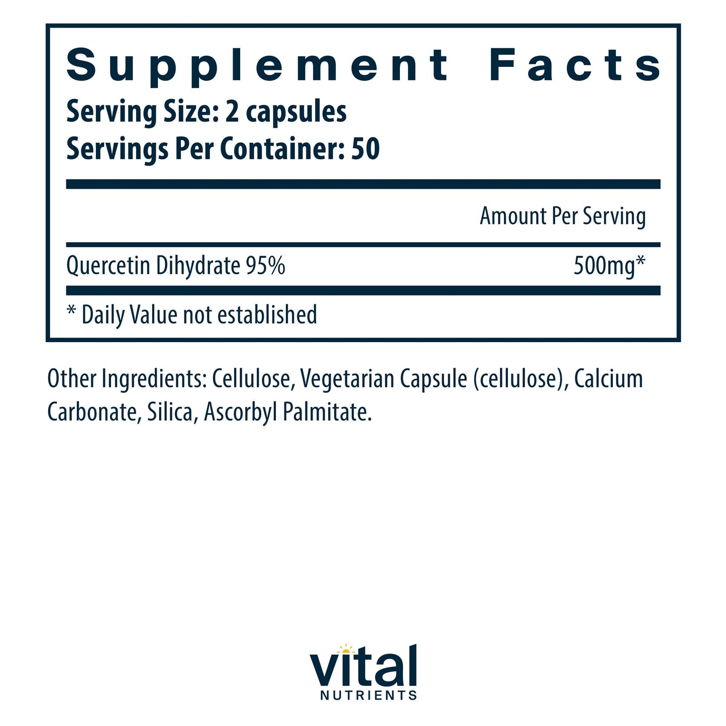 Vital Nutrients Quercetin 250 mg