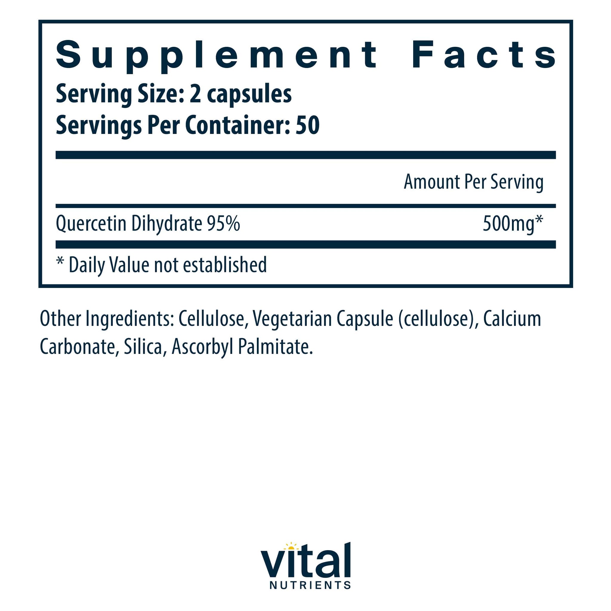 Vital Nutrients Quercetin 250 mg