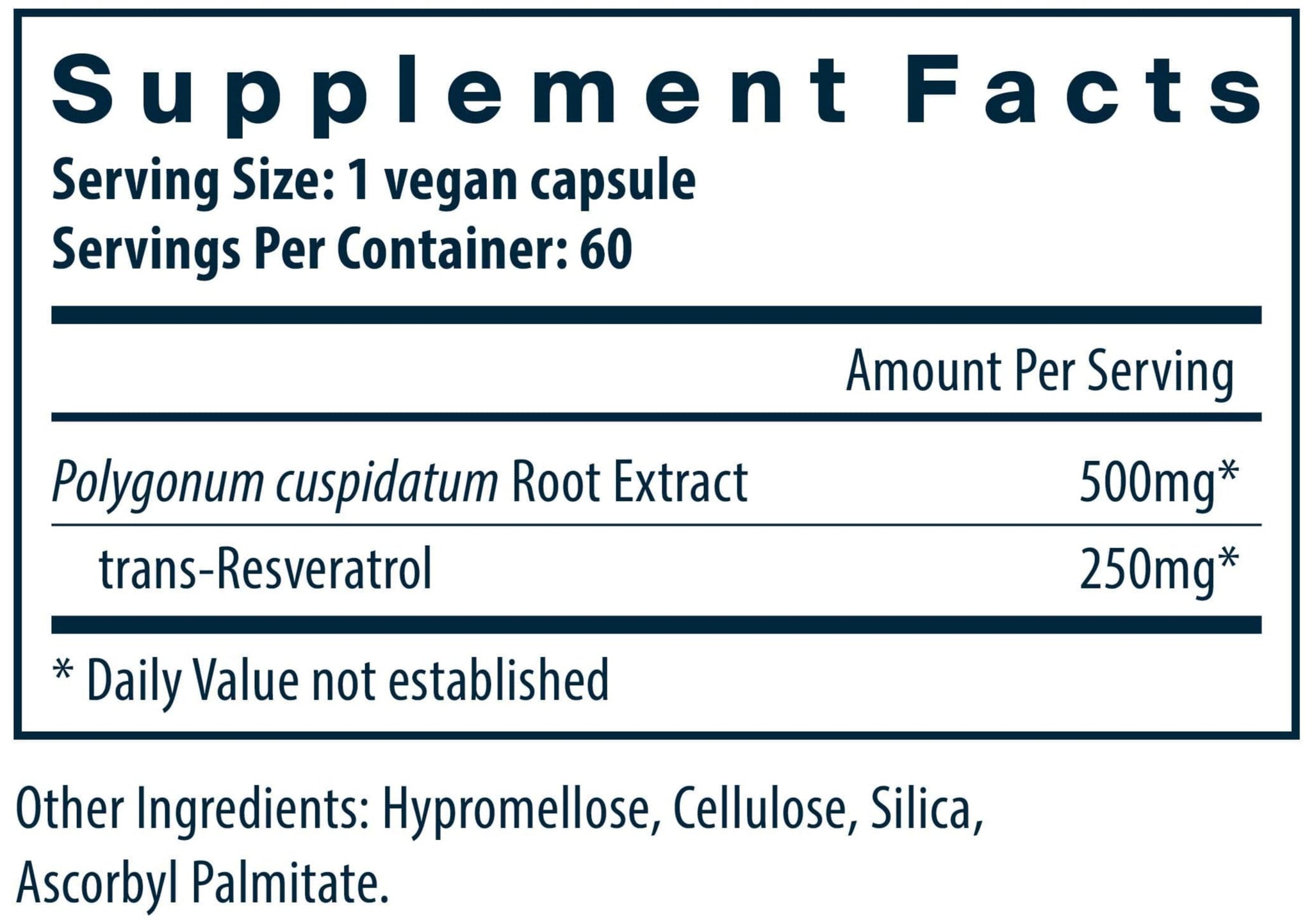 Vital Nutrients Resveratrol (Formerly Ultra High Potency)