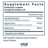 Vital Nutrients Saw Palmetto Pygeum Nettle Root
