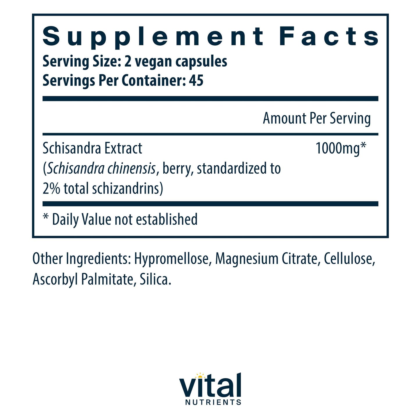Vital Nutrients Schisandra Extract