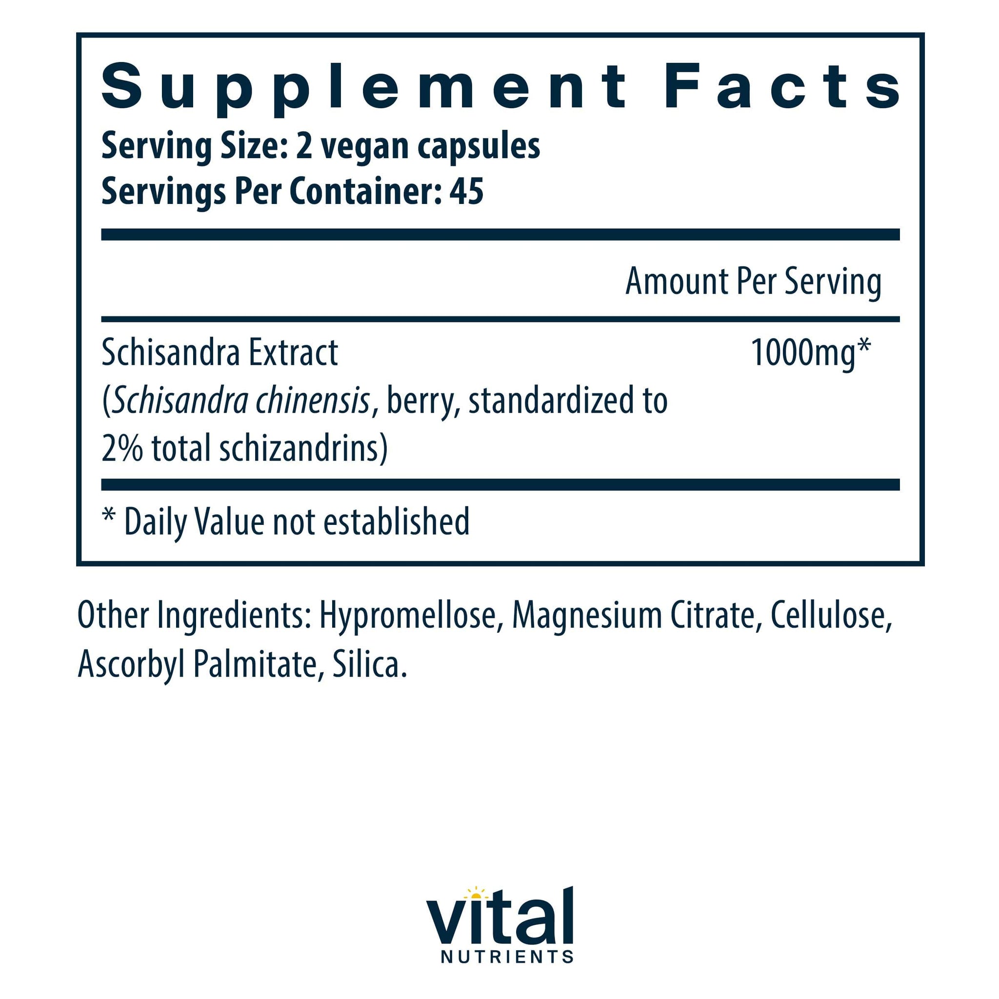 Vital Nutrients Schisandra Extract