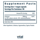 Vital Nutrients Selenium 200mcg
