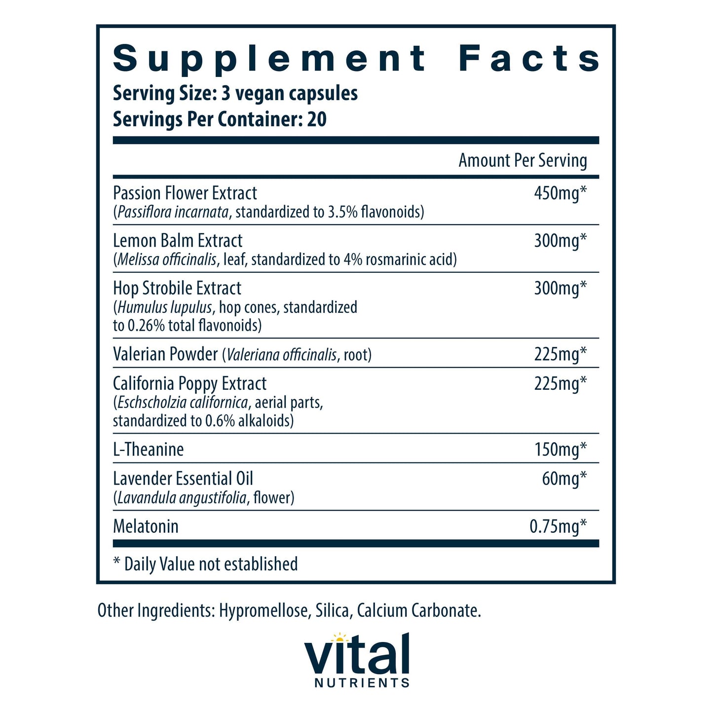 Vital Nutrients Sleep Aide