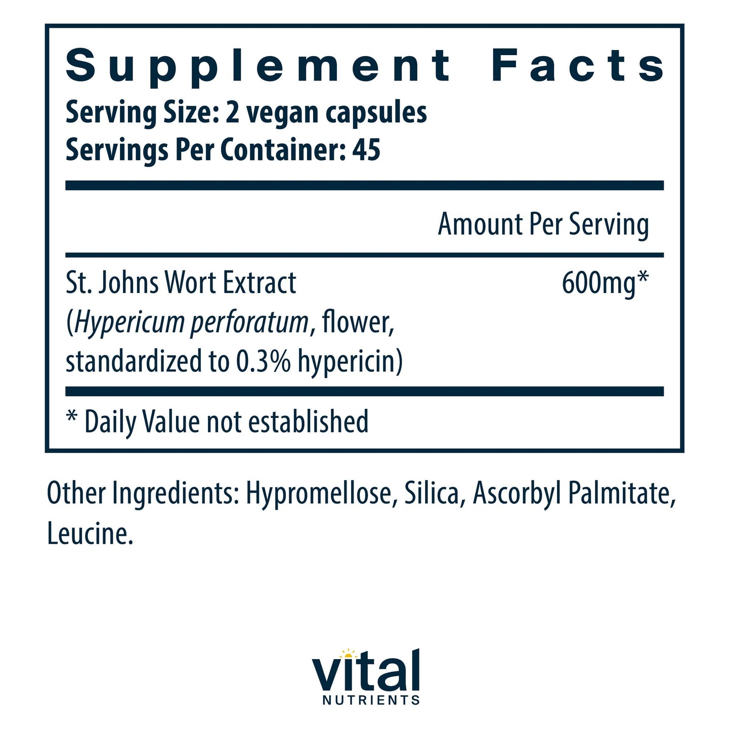 Vital Nutrients St. John's Wort