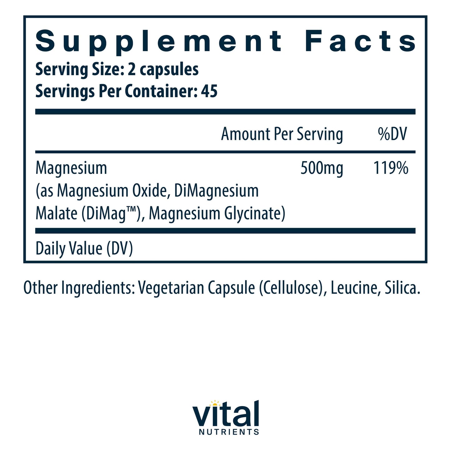 Vital Nutrients Triple Mag (Triple Magnesium Complex)