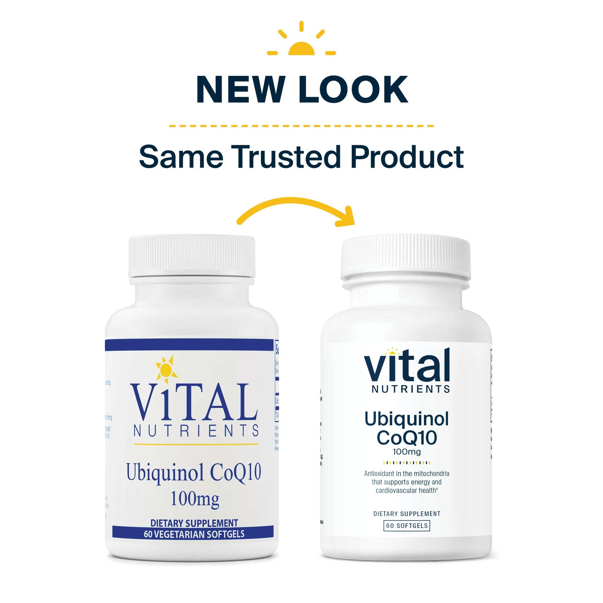 Vital Nutrients Ubiquinol CoQ10 100mg