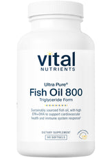 Vital Nutrients Ultra Pure® Fish Oil 800 TG (Triglyceride Formula)