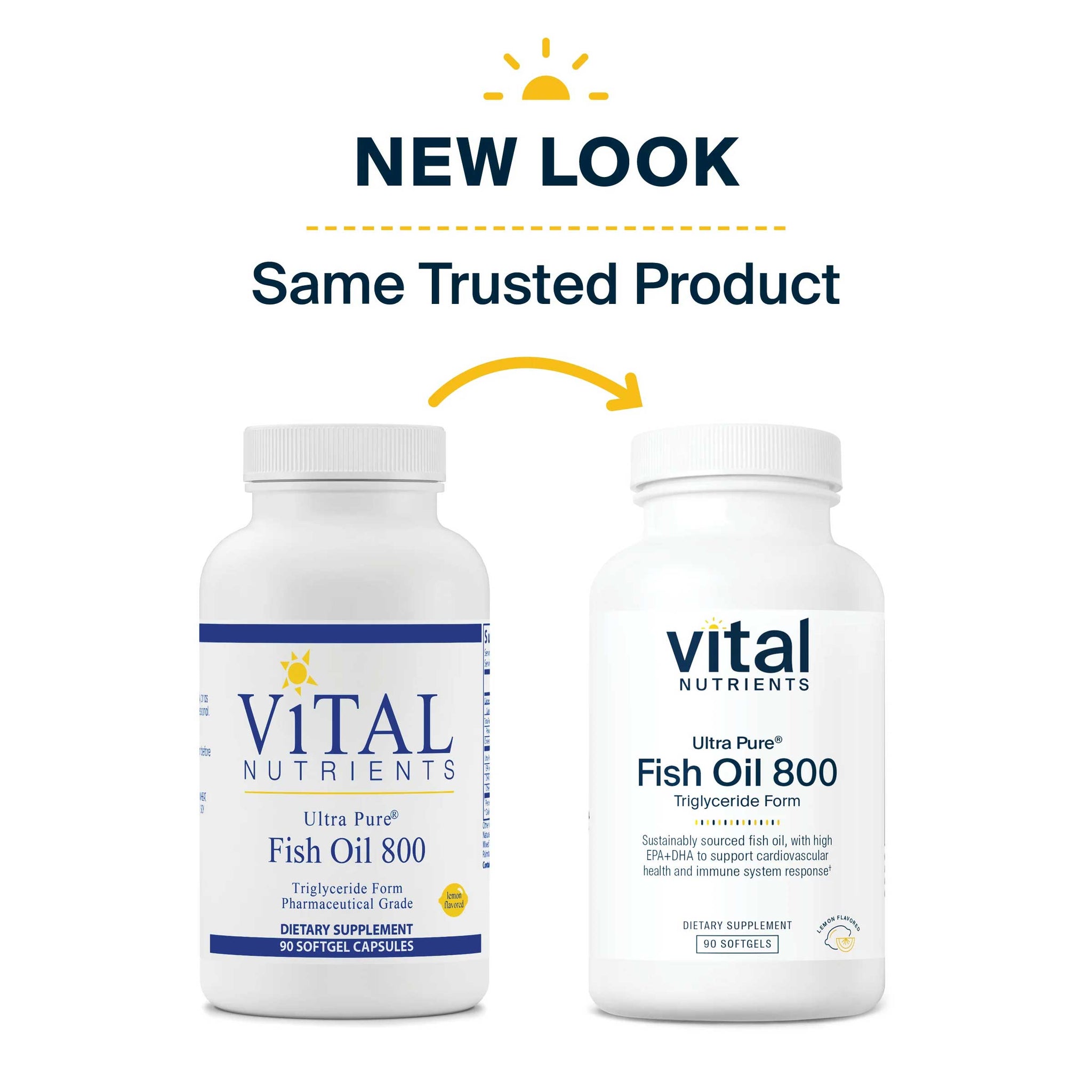 Vital Nutrients Ultra Pure® Fish Oil 800 TG (Triglyceride Formula)