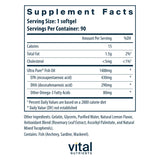 Vital Nutrients Ultra Pure® Fish Oil 800 TG (Triglyceride Formula)
