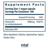 Vital Nutrients Vitamin B12