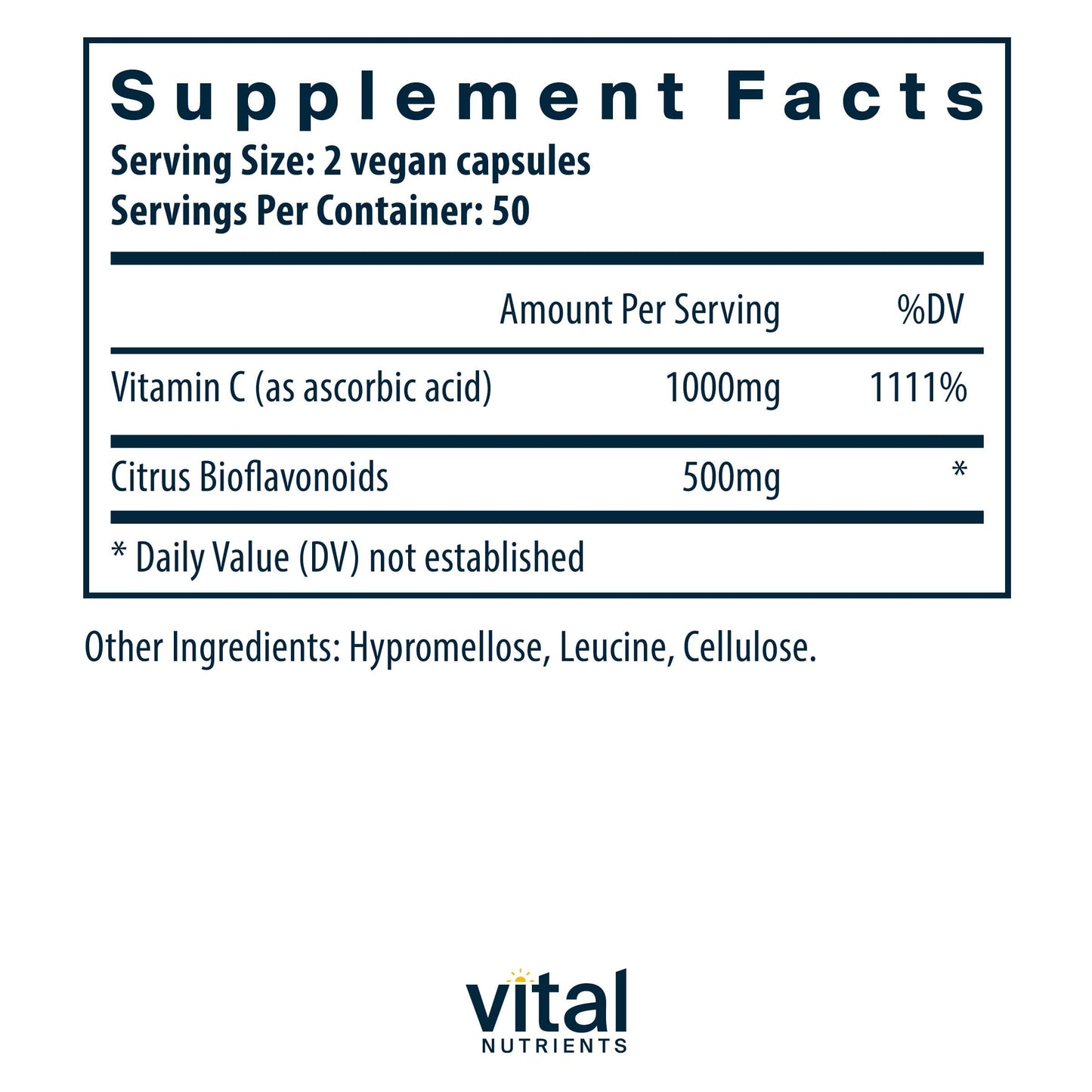 Vital Nutrients Vitamin C with Bioflavonoids