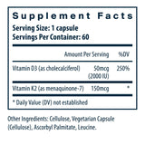 Vital Nutrients Vitamin D3 + K2