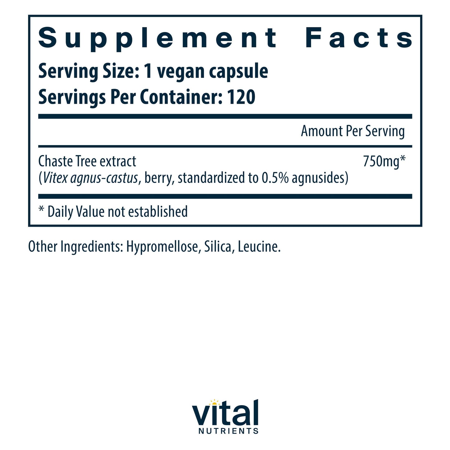 Vital Nutrients Vitex 750 (Chaste Tree Berry Extract)