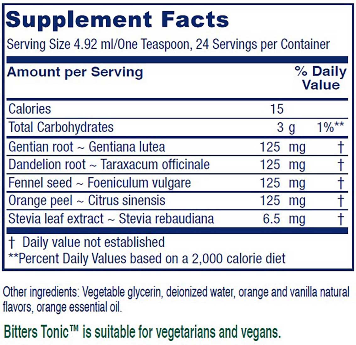 Vitanica Bitters Tonic