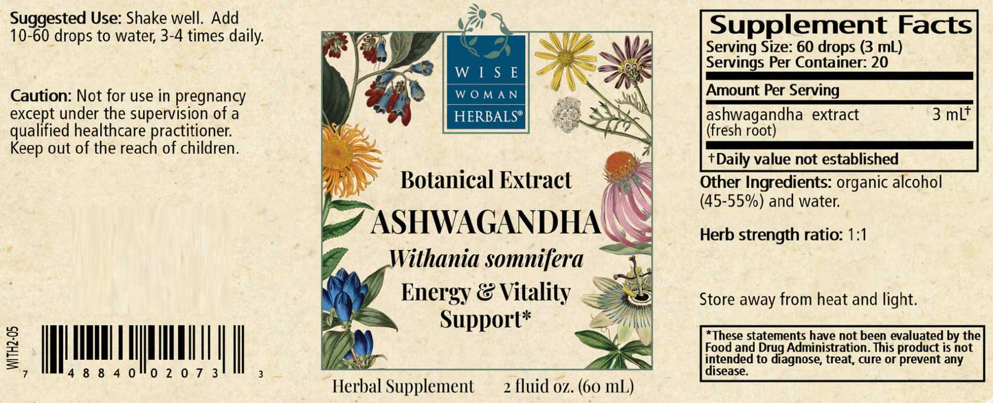Wise Woman Herbals Ashwagandha (Withania Somnifera)