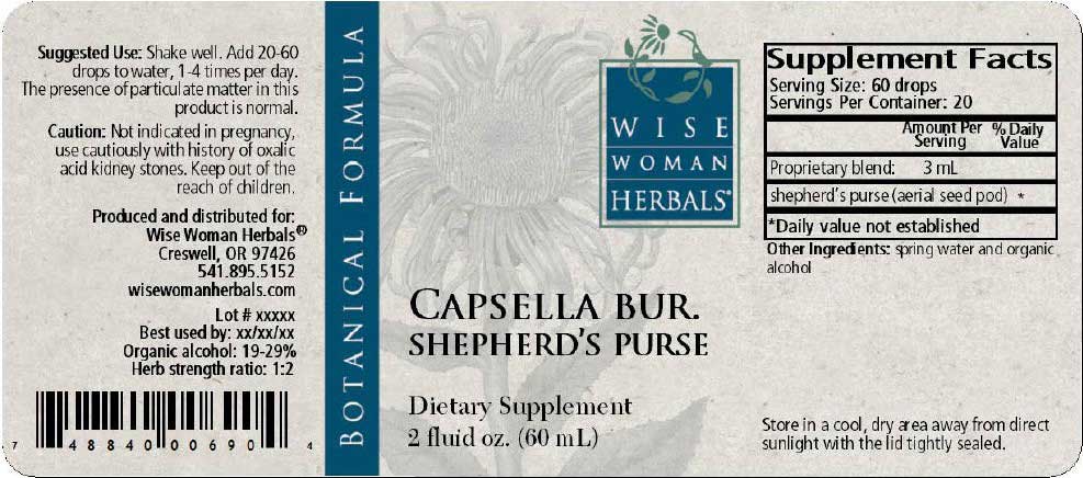 Wise Woman Herbals Capsella Bursa Pastoris Shepherd's Purse