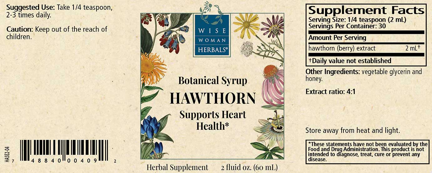 Wise Woman Herbals Botanical Syrup Hawthorn (Formerly Solid Extract)