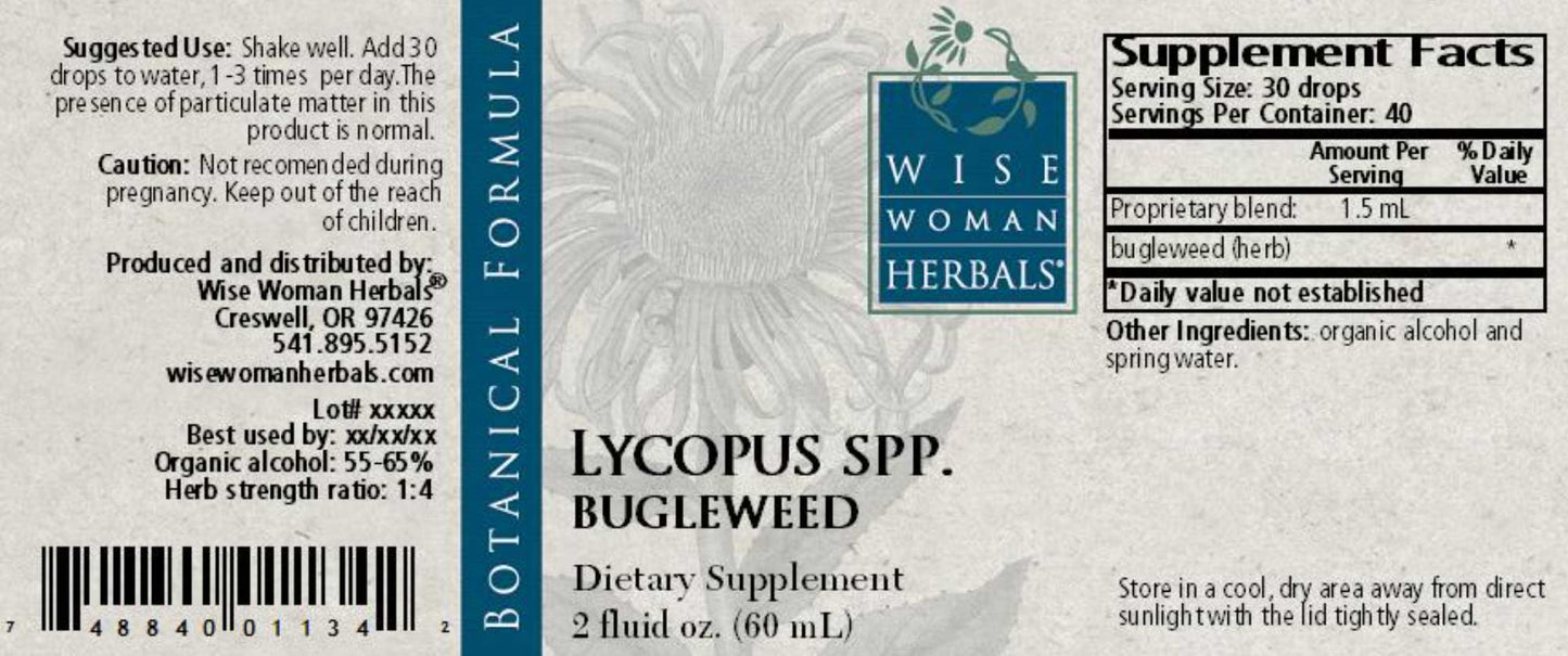 Wise Woman Herbals Lycopus Virginicus Bugleweed