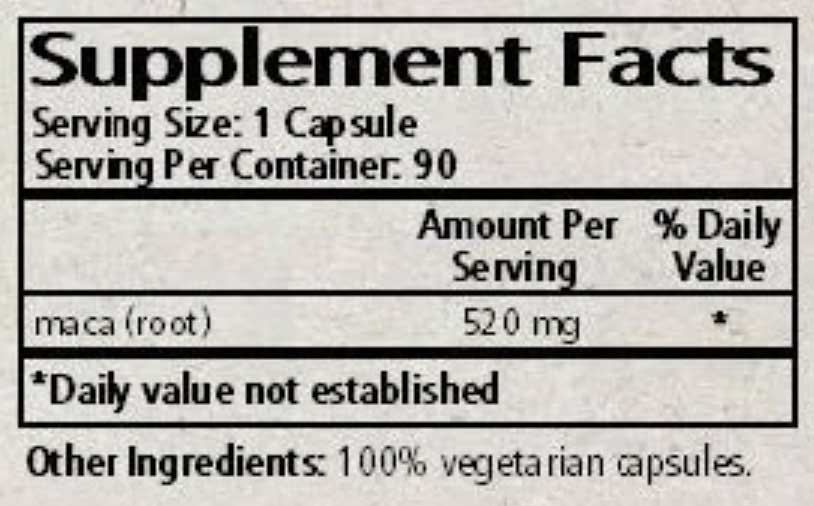 Wise Woman Herbals Maca Capsules