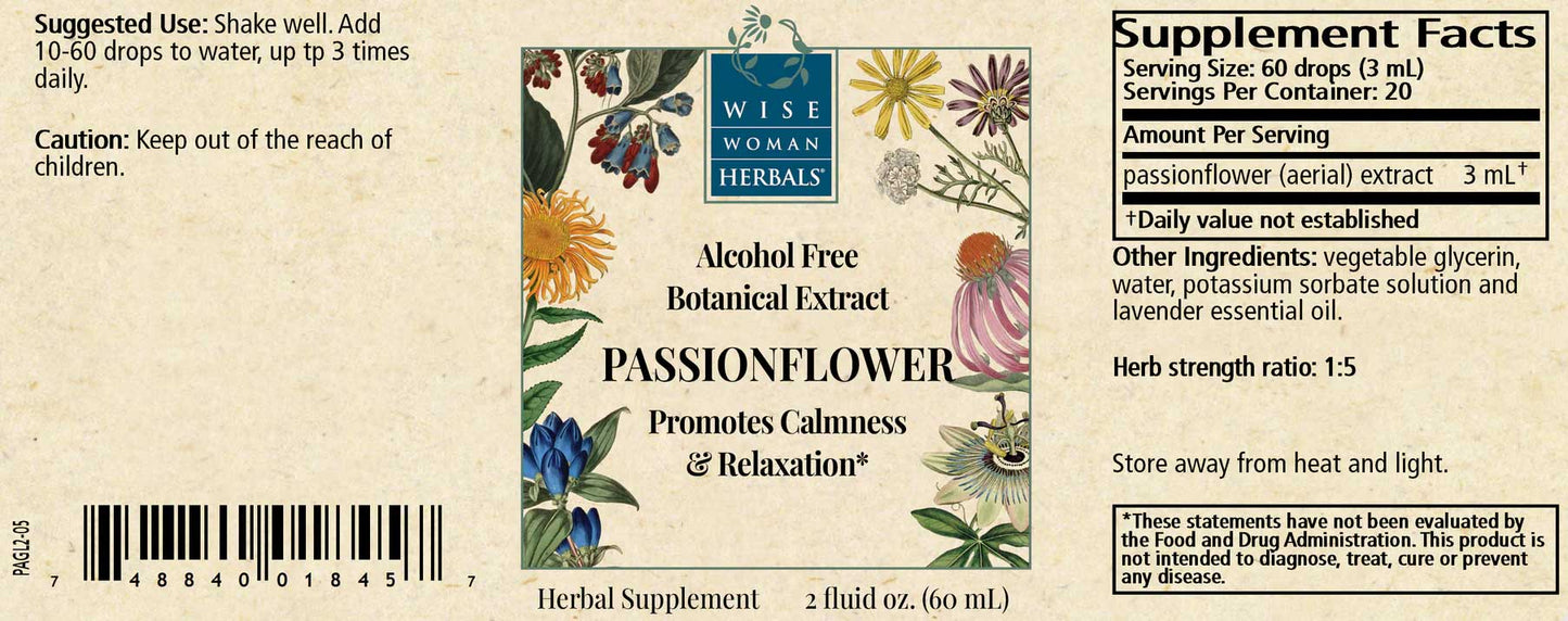 Wise Woman Herbals Passionflower (Formerly Passiflora Glycerite)