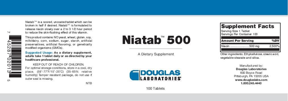 Douglas Laboratories Niatab 500