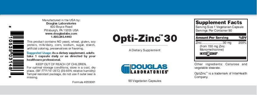 Douglas Laboratories OptiZinc 30