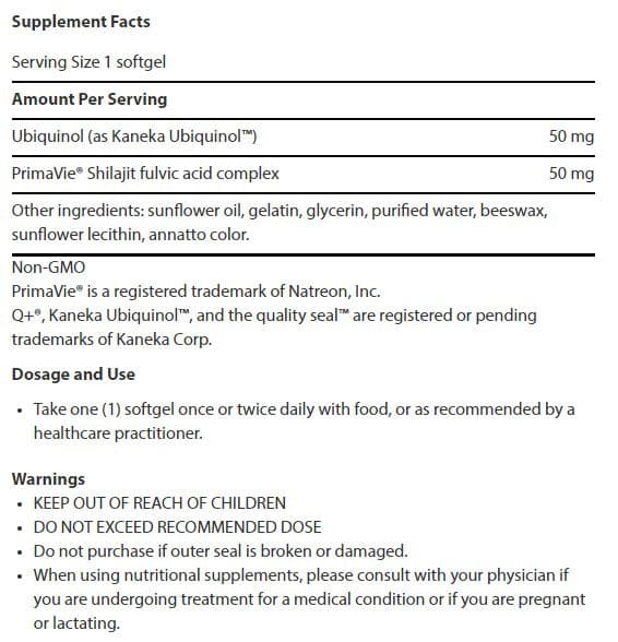 Life Extension Super Ubiquinol CoQ10 with Enhanced Mitochondrial Support