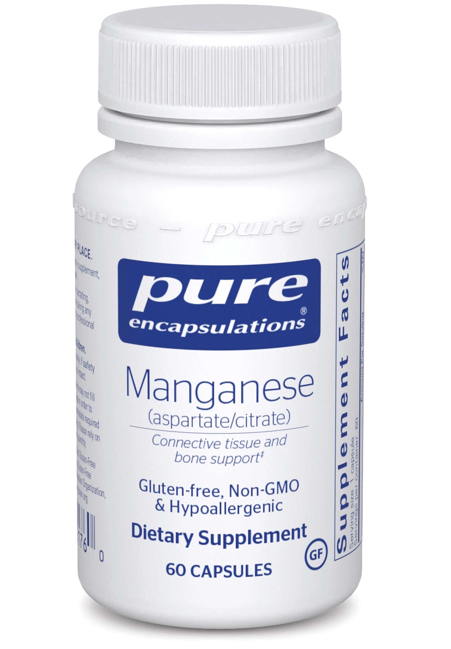 Pure Encapsulations Manganese (aspartate/citrate)