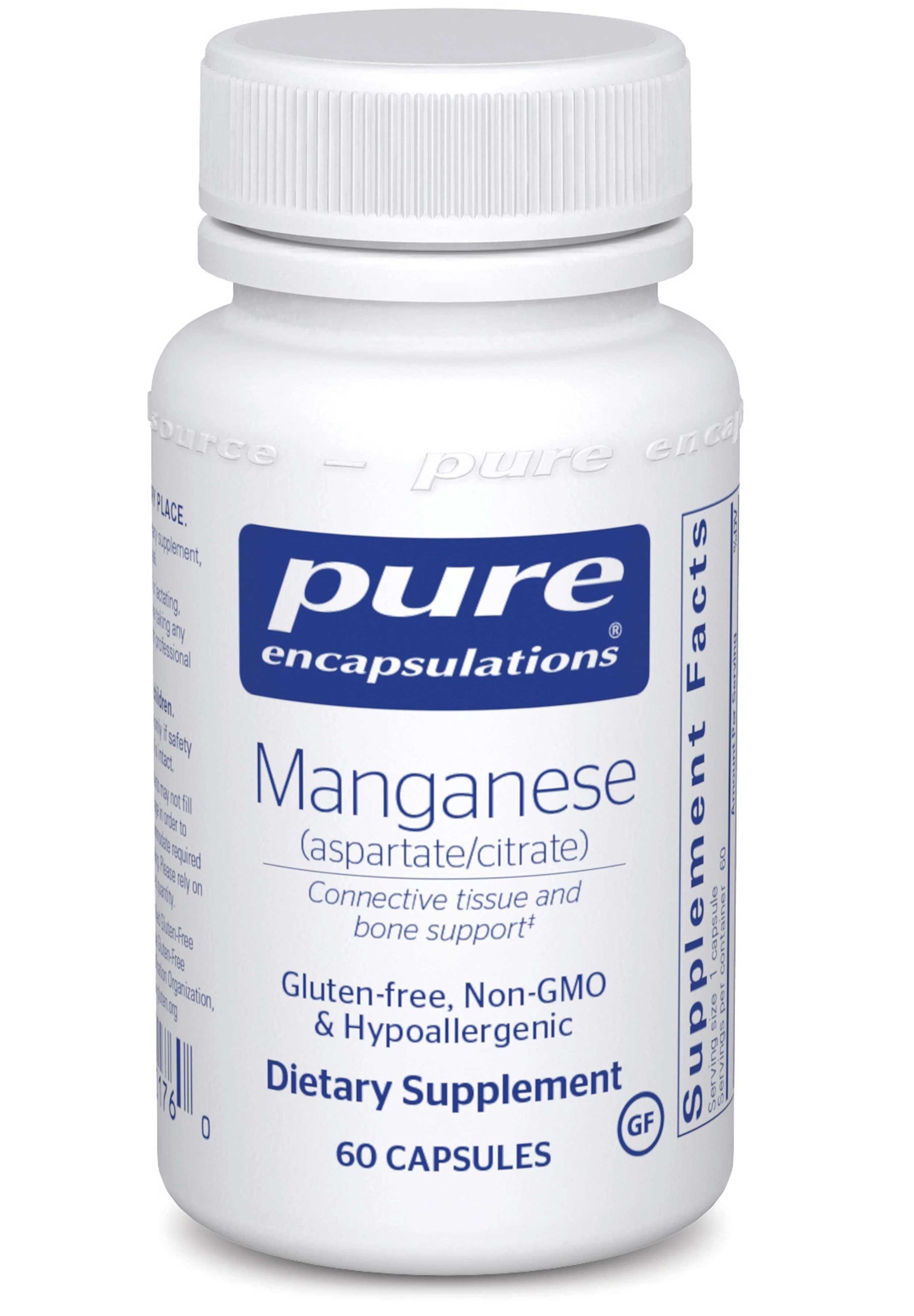 Pure Encapsulations Manganese (aspartate/citrate)